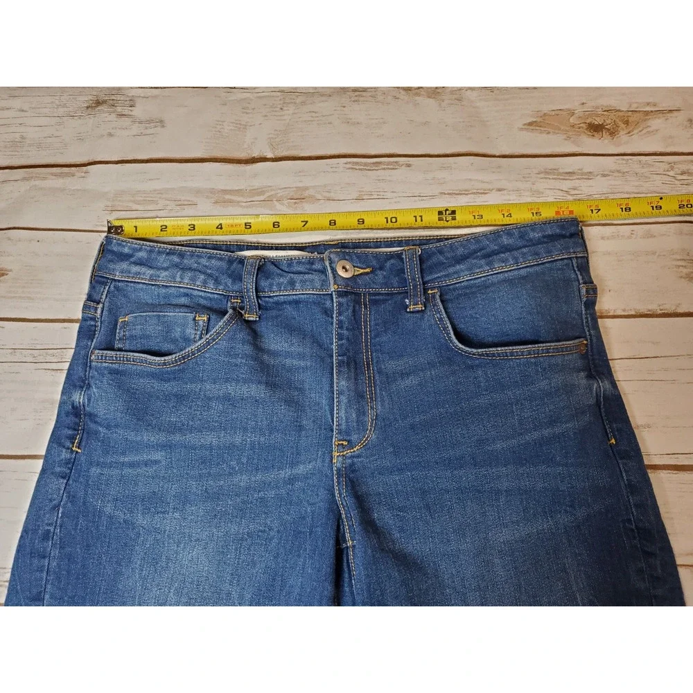 Anthropologie‎ PILCRO 30 Womens Denim Jean Shorts MID RISE SLIM Blue Cut-offs - Picture 6 of 9